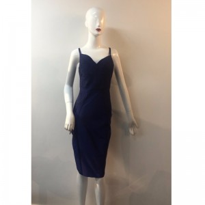 NAVY PLETENÉ MIDI DRESS JLWD0029