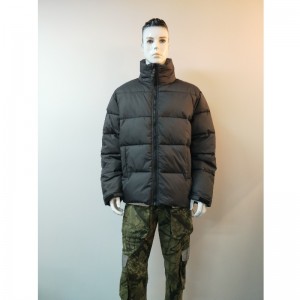 BLACK QUILTED PUFFER JACKET RLMPC0016N